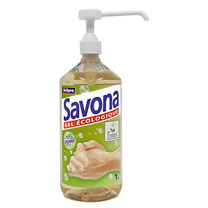 Gel main écologique Savona, flacon pompe de 1 L Gel main écologique Savona, flacon pompe de 1 L