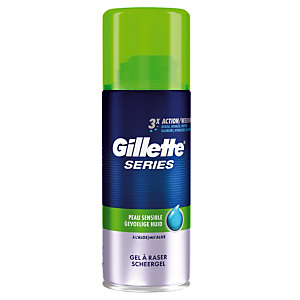 Gel à raser Gillette Series peau sensible, l'aérosol de 75 ml Gel à raser Gillette Series peau sensible, l'aérosol de 75 ml
