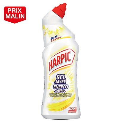 Gel WC désinfectant avec javel Harpic citron pamplemousse 750 ml - 1