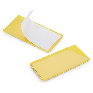 Gelbe Etikettenhalter Gelbe Etikettenhalter