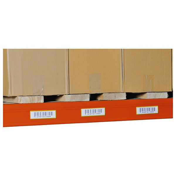 Gele magnetische etikethouders - 1