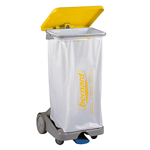 Gele zakhouder met weerhoudende basis HACCP 110 L Gele zakhouder met weerhoudende basis HACCP 110 L