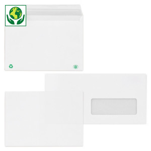 Gerecycleerde envelop met zelfklevende sluiting Gerecycleerde envelop met zelfklevende sluiting