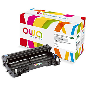 Gereviseerde inktpatroon OWA, Brother-compatibel Brother DR-3100 zwart voor laser printer