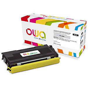 Gereviseerde inktpatroon OWA, Brother-compatibel BROTHER TN-2000 zwart voor laser printer
