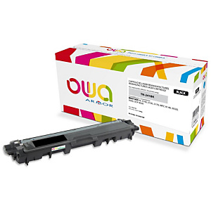 Gereviseerde inktpatroon OWA, Brother-compatibel BROTHER TN-241BK zwart voor laser printer
