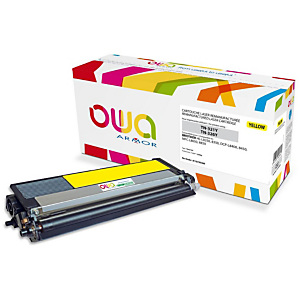Gereviseerde inktpatroon OWA, Brother-compatibel BROTHER TN-321 / 326Y geel voor laser printer