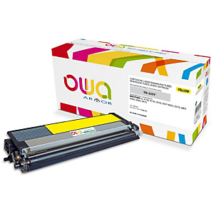 Gereviseerde inktpatroon OWA, Brother-compatibel BROTHER TN-325Y geel voor laser printer