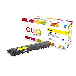 Gereviseerde inktpatroon OWA, Brother-compatibel Brother TN247Y geel voor laser printer