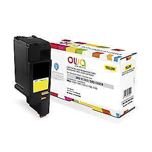 Gereviseerde inktpatroon OWA, Dell-compatibel Dell 593-11043 geel voor laser printer