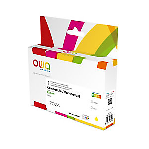 Gereviseerde inktpatroon OWA, Epson-compatibel Epson T7024 geel voor inkjet printer