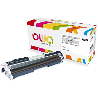 Gereviseerde inktpatroon OWA, HP-compatibel HP 130A CF350A zwart voor laser printer