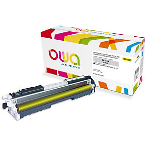 Gereviseerde inktpatroon OWA, HP-compatibel HP 130A CF352A geel voor laser printer