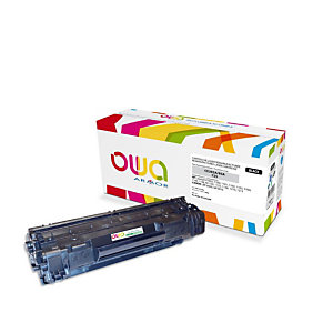 Gereviseerde inktpatroon OWA, HP-compatibel HP 85A CE285A  zwart voor laser printer