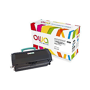 Gereviseerde inktpatroon OWA, Lexmark-compatibel LEXMARK E360H21E zwart voor laser printer Gereviseerde inktpatroon OWA, Lexmark-compatibel LEXMARK E360H21E zwart voor laser printer
