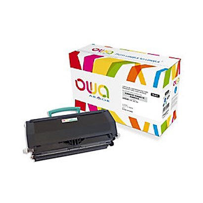 Gereviseerde inktpatroon OWA, Lexmark-compatibel LEXMARK E360H21E zwart voor laser printer