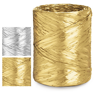 Geschenkband Bast Metallic Geschenkband Bast Metallic