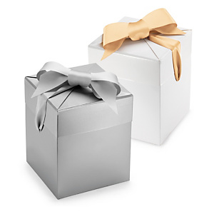 Geschenkbox mit Satinschleife Geschenkbox mit Satinschleife