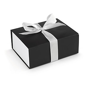 Geschenkbox mit weißer Schleife - RESTPOSTEN