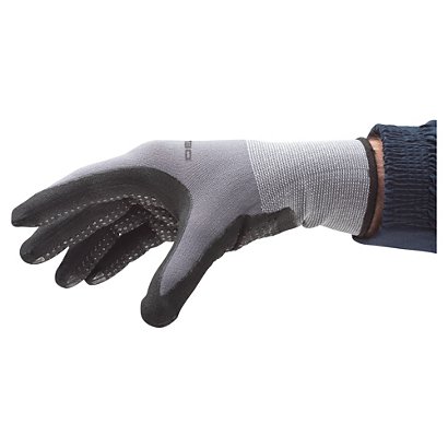 Gestrickte Polyamid-Handschuhe mit Noppen Größe 9