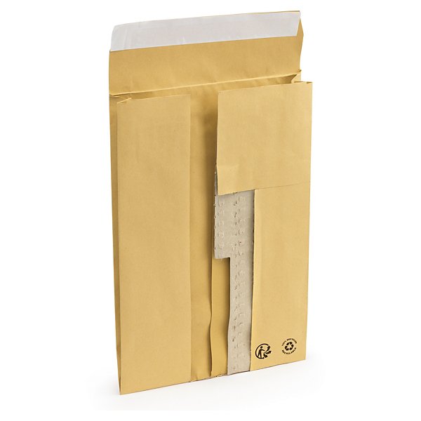 Gewatteerde papieren envelop 100% gerecycled 22,4x31,9x4 cm - 2