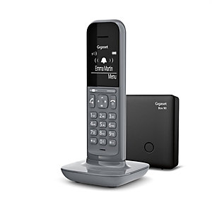 Gigaset Téléphone sans fil CL390 gris foncé