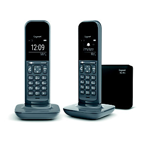 Gigaset Téléphone sans fil CL390 pack duo gris foncé