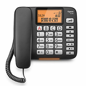 GIGASET, Telefonia fissa, Gigaset dl580 black, S30350S216K101 GIGASET, Telefonia fissa, Gigaset dl580 black, S30350S216K101