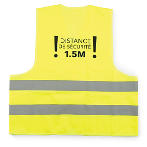 Gilet de sécurité "distance de sécurité 1,5 m" Gilet de sécurité "distance de sécurité 1,5 m"