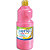 GIOTTO Flacon d'1 litre de gouache liquide de couleur rose ultra lavable - 1