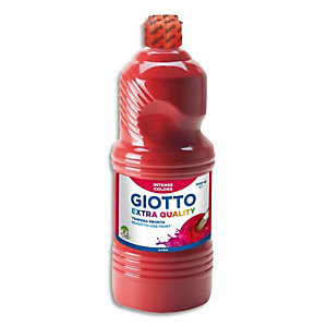 GIOTTO Flacon d'1 litre de gouache liquide couleur Rouge écarlate