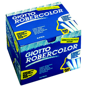 GIOTTO Gessi " Robercolor" - Colore bianco (confezione 100 pezzi)