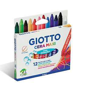 GIOTTO Maxi Gigantes Ceras redondas colores vivos surtidos GIOTTO Maxi Gigantes Ceras redondas colores vivos surtidos