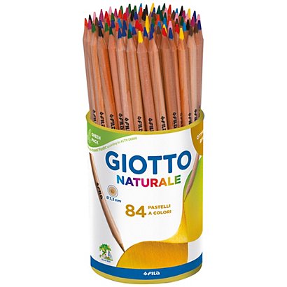 GIOTTO Pastelli - naturale - diametro mina 3,30 mm - barattolo 84 pezzi -  Matite Colorate