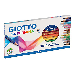 GIOTTO Pastelli Supermina (confezione 12 pezzi) GIOTTO Pastelli Supermina (confezione 12 pezzi)