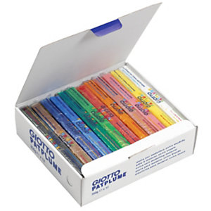 GIOTTO Plastilina, caja de 12 pastillas de 350 gr, colores surtidos