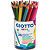 GIOTTO Pot de 36 crayons de couleur Méga. Corps triangulaire, mine 5,5mm. Coloris assortis - 1
