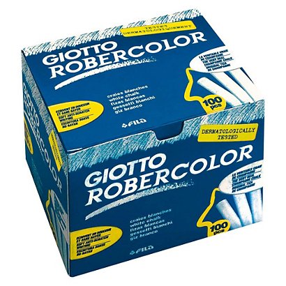 GIOTTO Robercolor 100 tizas blancas antipolvo - 1