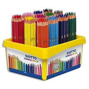 GIOTTO Schoolpack de 192 crayons de couleur Stilnovo assortis