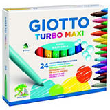 GIOTTO Turbo Maxi Rotulador de punta de fibra, punta gruesa, 5 mm, colores surtidos GIOTTO Turbo Maxi Rotulador de punta de fibra, punta gruesa, 5 mm, colores surtidos