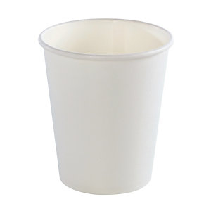 Gobelets pour boissons chaudes, en carton blanc, 20 cl, colis de 100