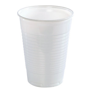 Gobelets pour boissons froides, en plastique blanc, 20 cl, colis de 500