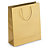 Gold gloss laminated custom printed bags - 250x300x90mm - 2 colours, 1 side - 1
