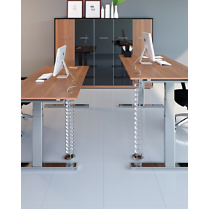 Goulotte extensible Helix passe-câbles, 70 à 110 cm - Blanc Goulotte extensible Helix passe-câbles, 70 à 110 cm - Blanc