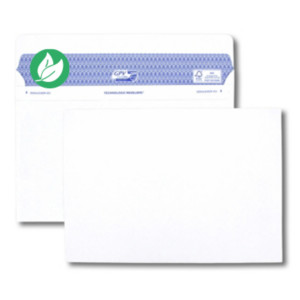 GPV Enveloppe blanche C5 162 x 229 mm 90g sans fenêtre - Secure autocollante - Lot de 100