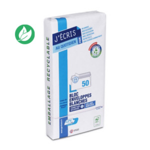 GPV Enveloppe blanche DL 110 x 220 mm 90g sans fenêtre - autocollante bande protectrice - Lot de 50 GPV Enveloppe blanche DL 110 x 220 mm 90g sans fenêtre - autocollante bande protectrice - Lot de 50