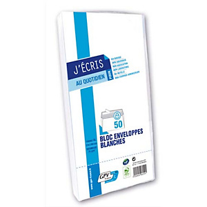 GPV Paquet de 50 enveloppes Blanches auto-adhésives 90 grammes format 110x220mm fenêtre 45x100 réf 6259 GPV Paquet de 50 enveloppes Blanches auto-adhésives 90 grammes format 110x220mm fenêtre 45x100 réf 6259