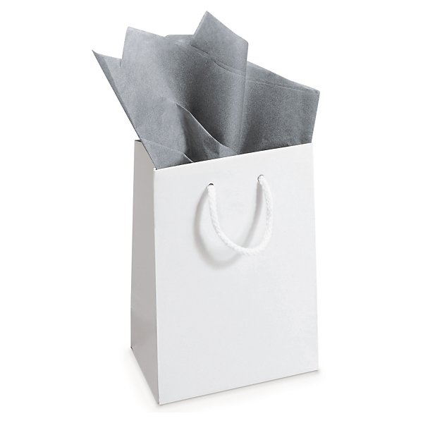 Grått silkepapir - 500 ark pr pakke - 3