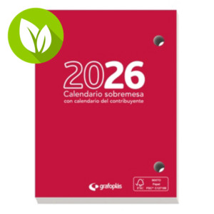 GRAFOPLAS Bloque calendario 2026, 83 x 110 mm, castellano GRAFOPLAS Bloque calendario 2026, 83 x 110 mm, castellano