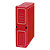 GRAFOPLAS Caja Archivo Definitivo Polipropileno Folio Prolongado, Tapa fija, Rojo, 360 x 95 x 263 mm - 1